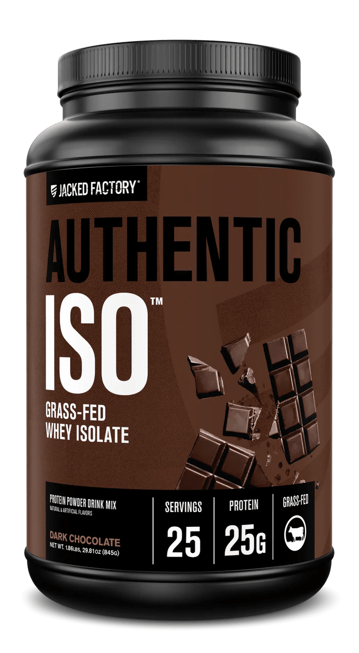Jacked Factory Authentic ISO Grass-Fed Whey Protein Isolate - Mann Nutrition