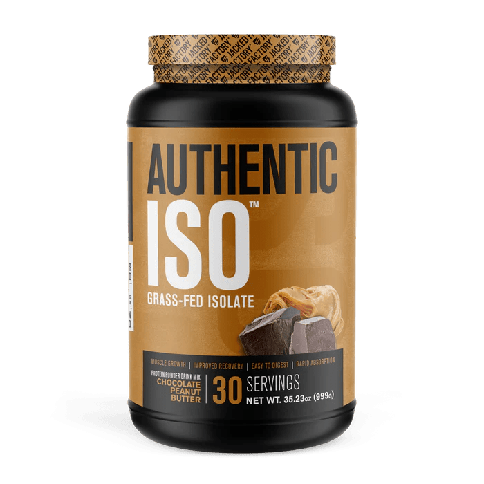 Jacked Factory Authentic ISO Grass-Fed Whey Protein Isolate - Mann Nutrition