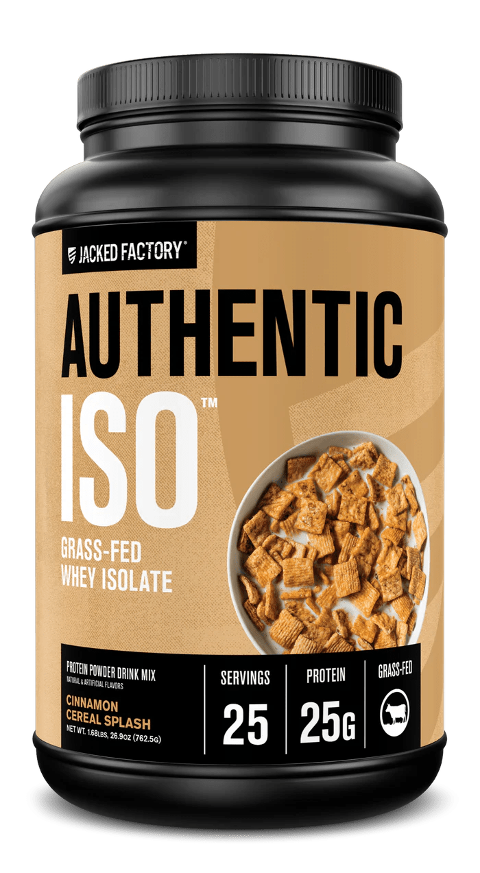 Jacked Factory Authentic ISO Grass-Fed Whey Protein Isolate - Mann Nutrition