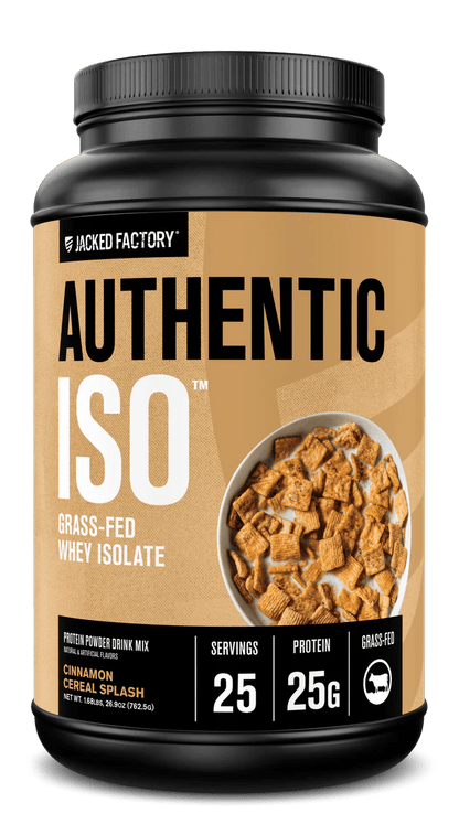 Jacked Factory Authentic ISO Grass-Fed Whey Protein Isolate - Mann Nutrition