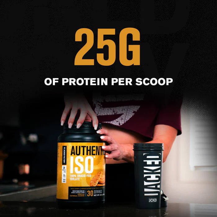 Jacked Factory Authentic ISO Grass-Fed Whey Protein Isolate - Mann Nutrition