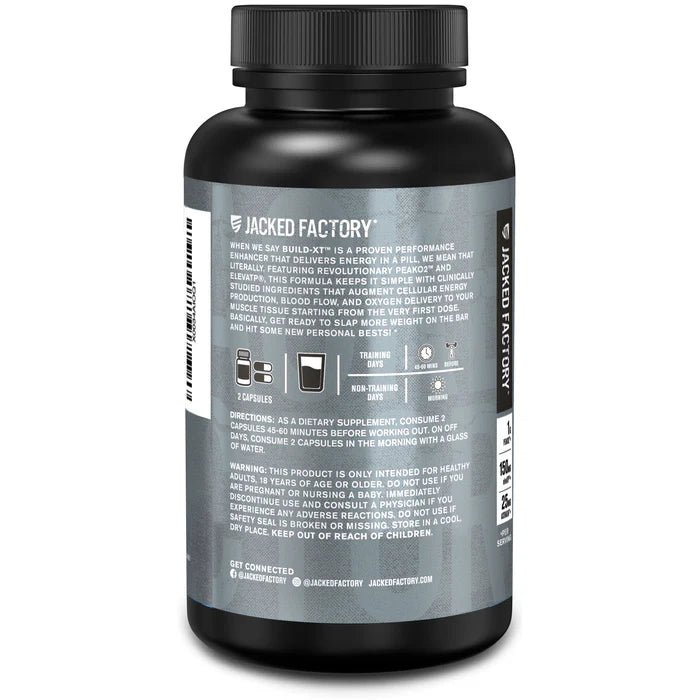 Jacked Factory Build XT 60 Veg Caps - Mann Nutrition