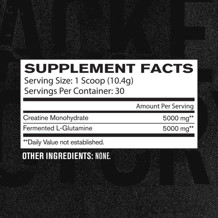 Jacked Factory Creatine + Glutamine Powder | 5g Creatine Monohydrate + 5g L-Glutamine - Mann Nutrition
