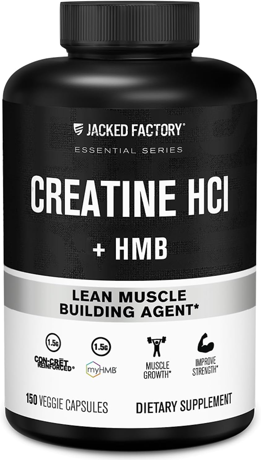 Jacked Factory Creatine HCl + HMB Capsules | CON-CRET® Creatine HCl & myHMB® - Mann Nutrition