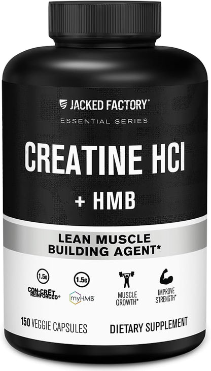 Jacked Factory Creatine HCl + HMB Capsules | CON-CRET® Creatine HCl & myHMB® - Mann Nutrition