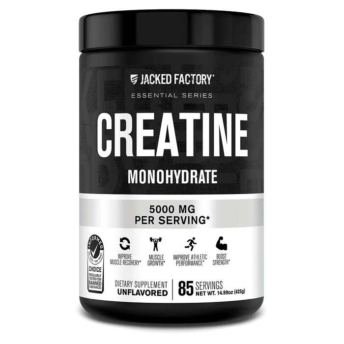 Jacked Factory Creatine Monohydrate Powder | 5g Micronized Creatine - Mann Nutrition