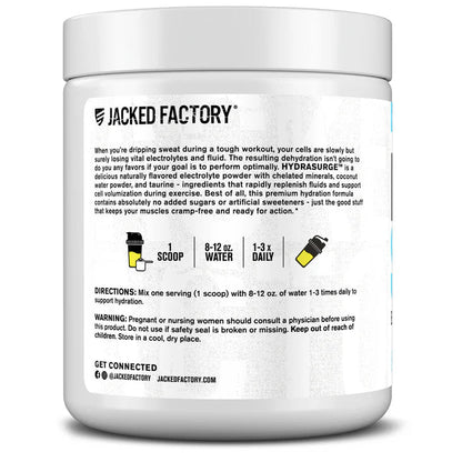 Jacked Factory HydraSurge Natural Electrolyte Powder - Mann Nutrition