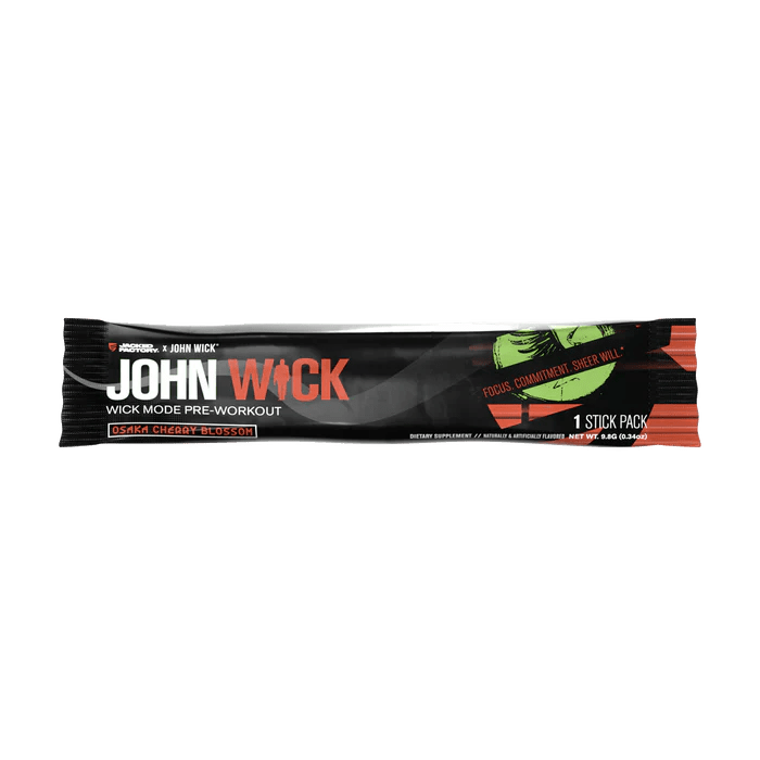 Jacked Factory X John Wick - Wick Mode Pre-Workout Stick Packs - Mann Nutrition