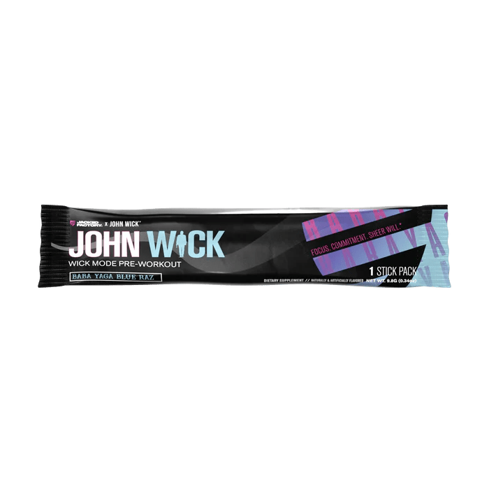 Jacked Factory X John Wick - Wick Mode Pre-Workout Stick Packs - Mann Nutrition