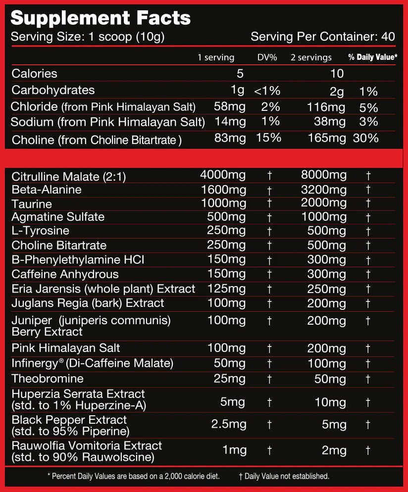 Killer Labz First Degree Pre-Workout | High-Stim Energy, Pump & Focus Formula | 40 Servings - Mann Nutrition