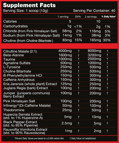 Killer Labz First Degree Pre-Workout | High-Stim Energy, Pump & Focus Formula | 40 Servings - Mann Nutrition