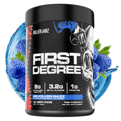 Killer Labz First Degree Pre-Workout | High-Stim Energy, Pump & Focus Formula | 40 Servings - Mann Nutrition