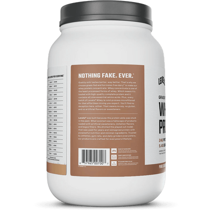 Levels Grass Fed Whey Protein 2 Lbs (Pure Chocolate)  - Mann Nutrition