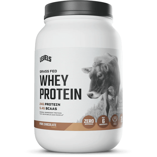 Levels Grass Fed Whey Protein 2 Lbs (Pure Chocolate)  - Mann Nutrition