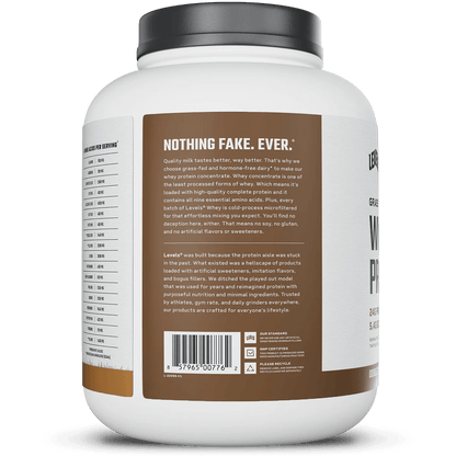 Levels Grass Fed Whey Protein 5 Lbs (Chocolate)  - Mann Nutrition