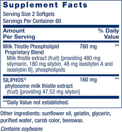 Life Extension Advanced Milk Thistle - 120 Softgels  - Mann Nutrition