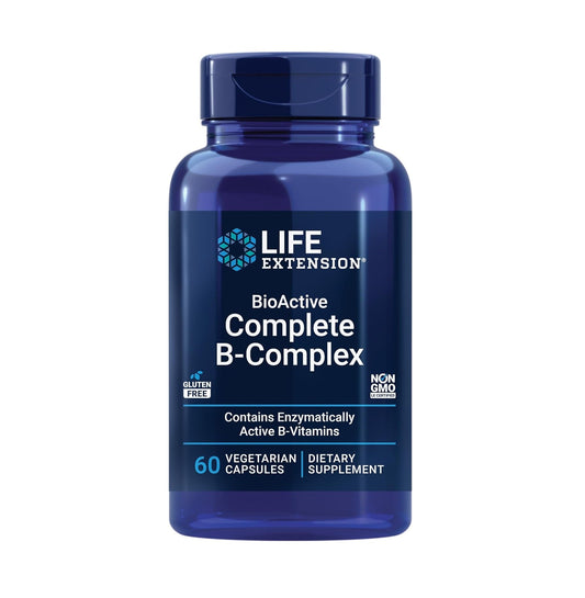 Life Extension Bio Active Complete B - Complex - 60 Veg Caps  - Mann Nutrition