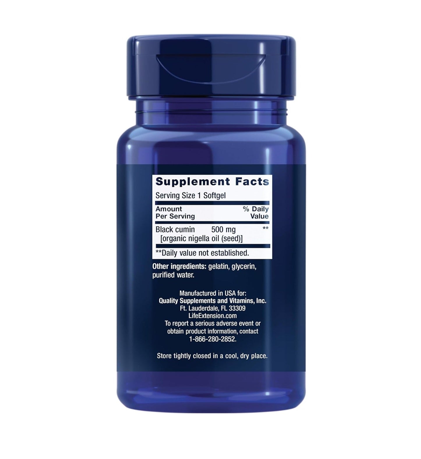 Life Extension Black Cumin Seed Oil  - Mann Nutrition