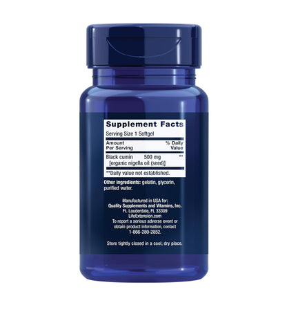 Life Extension Black Cumin Seed Oil  - Mann Nutrition