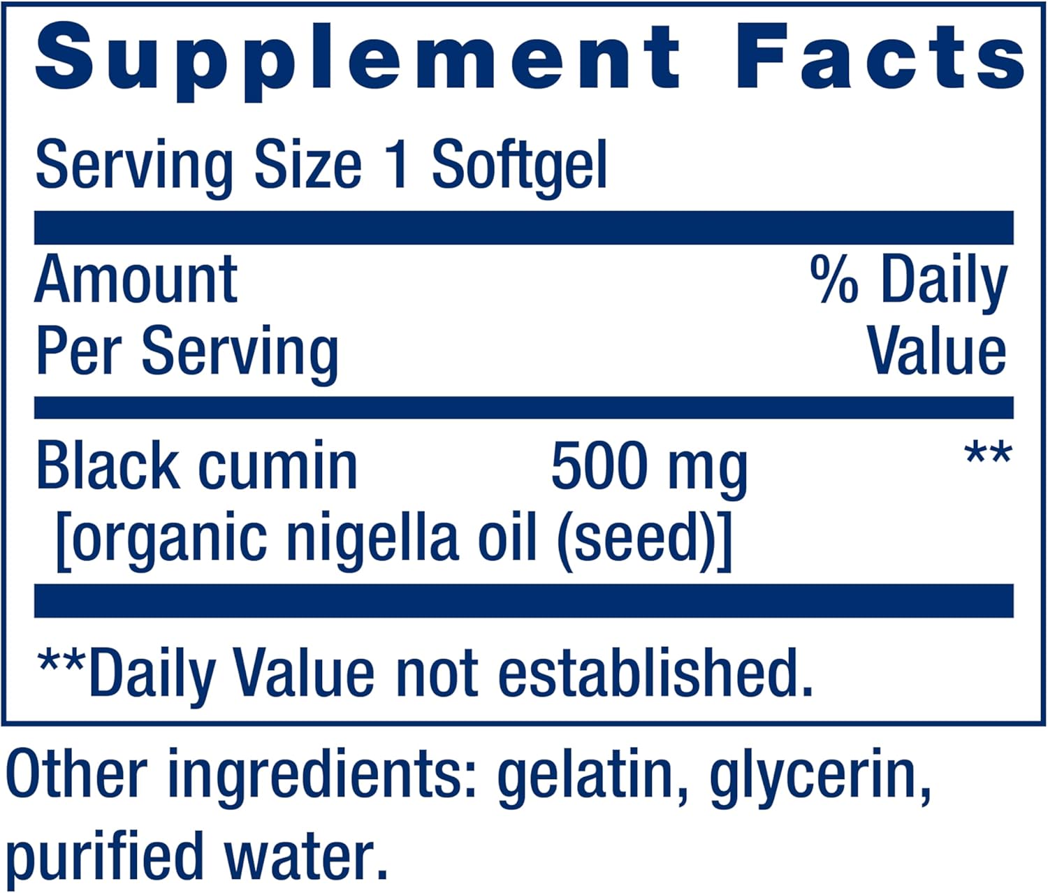 Life Extension Black Cumin Seed Oil  - Mann Nutrition