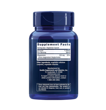 Life Extension Magnesium Glycinate 90 Veg Caps  - Mann Nutrition