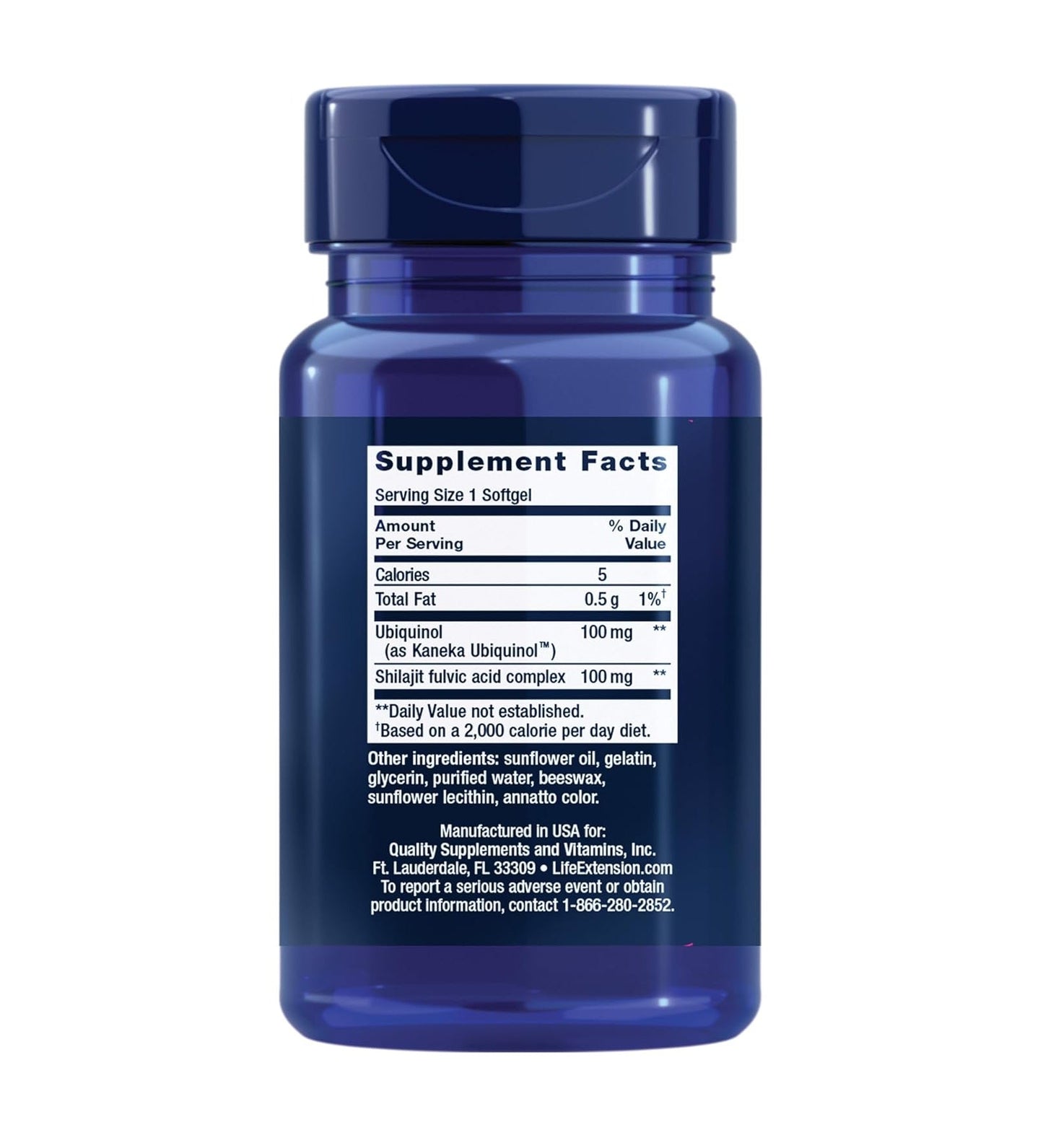 Life Extension Super Ubiquinol CoQ10 with Enhanced Mitochondrial Support  - Mann Nutrition