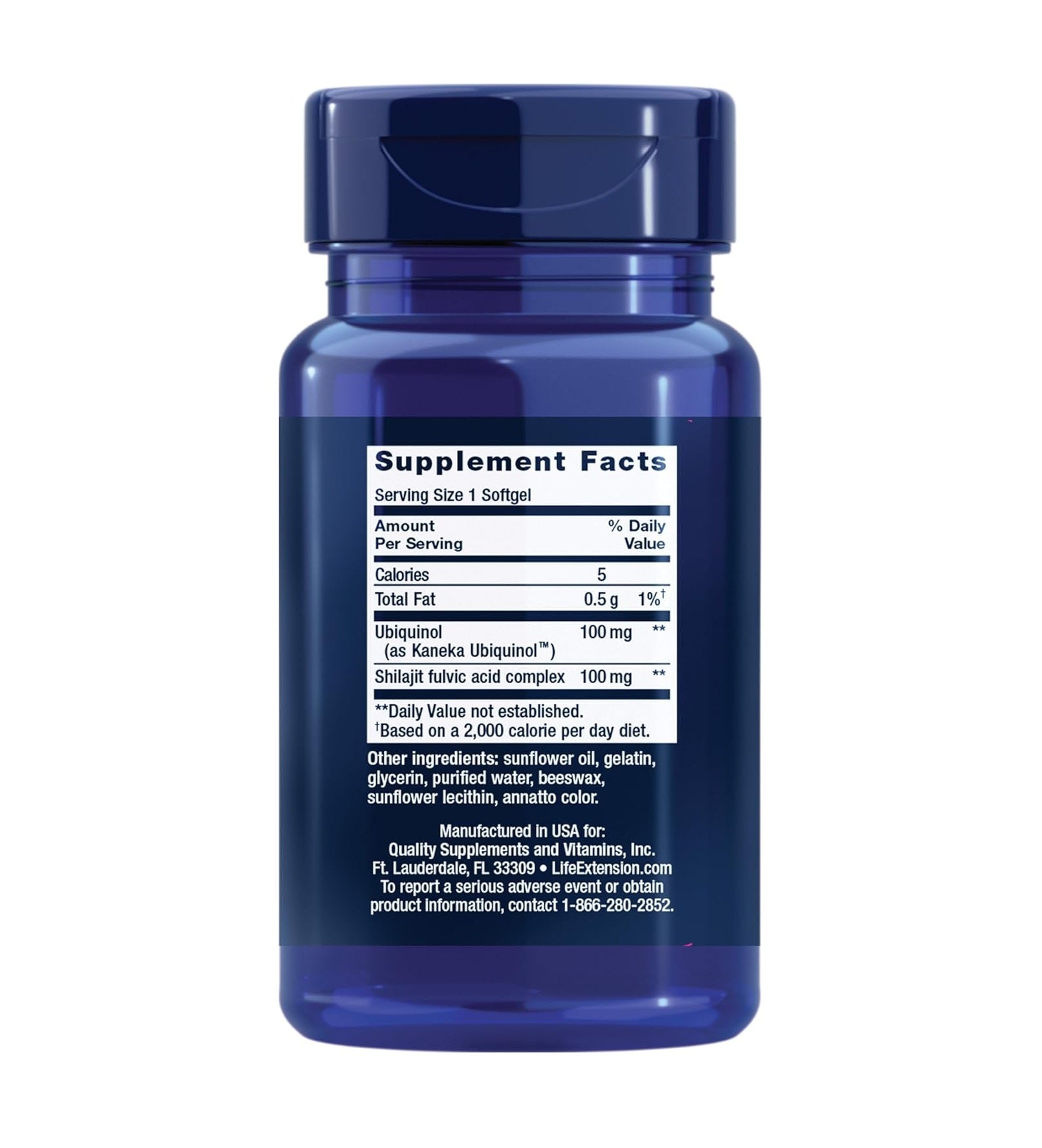 Life Extension Super Ubiquinol CoQ10 with Enhanced Mitochondrial Support  - Mann Nutrition