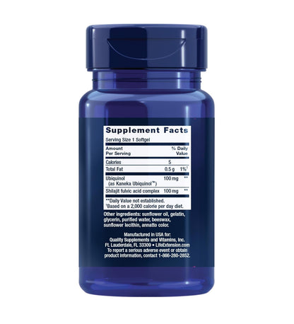 Life Extension Super Ubiquinol CoQ10 with Enhanced Mitochondrial Support  - Mann Nutrition