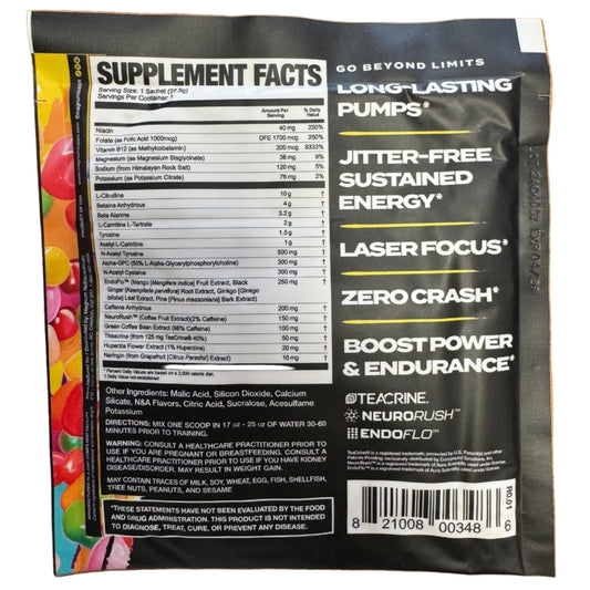 Limitless X 16 Fully Loaded Pre Workout - 1 Servings - Mann Nutrition