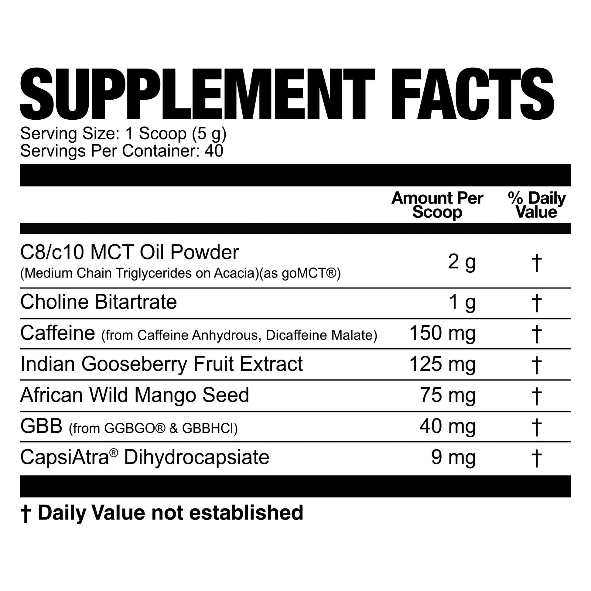 Magnum Fasted Cardio Thermogenic Pre - Workout - Mann Nutrition