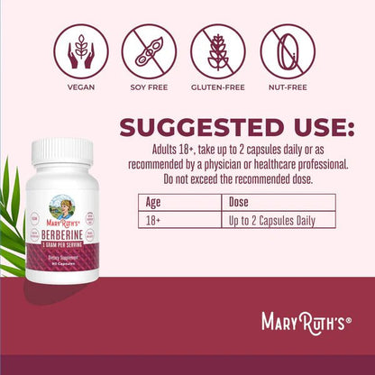 Mary Ruth's Berberine Capsules - Mann Nutrition