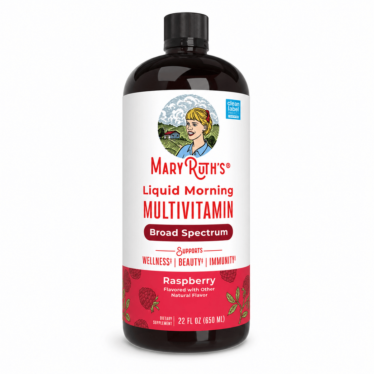 MaryRuth's Liquid Morning Multivitamin| Raspberry Flavor| 22 fl. oz. - Mann Nutrition