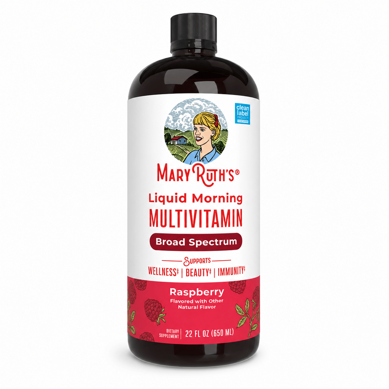 MaryRuth's Liquid Morning Multivitamin| Raspberry Flavor| 22 fl. oz. - Mann Nutrition
