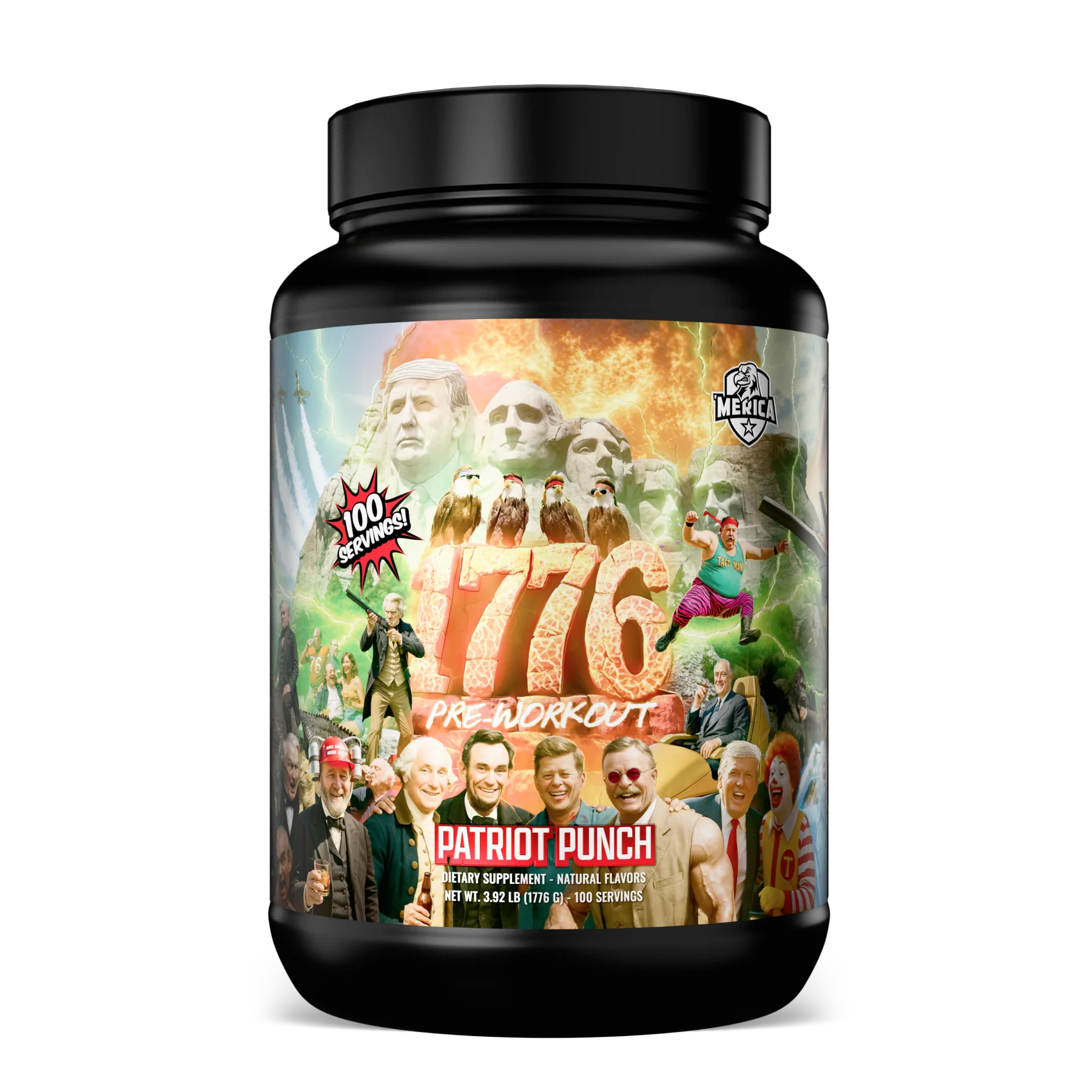 Merica Labz 1776 - Biggest Pre Workout 100 Servings  - Mann Nutrition