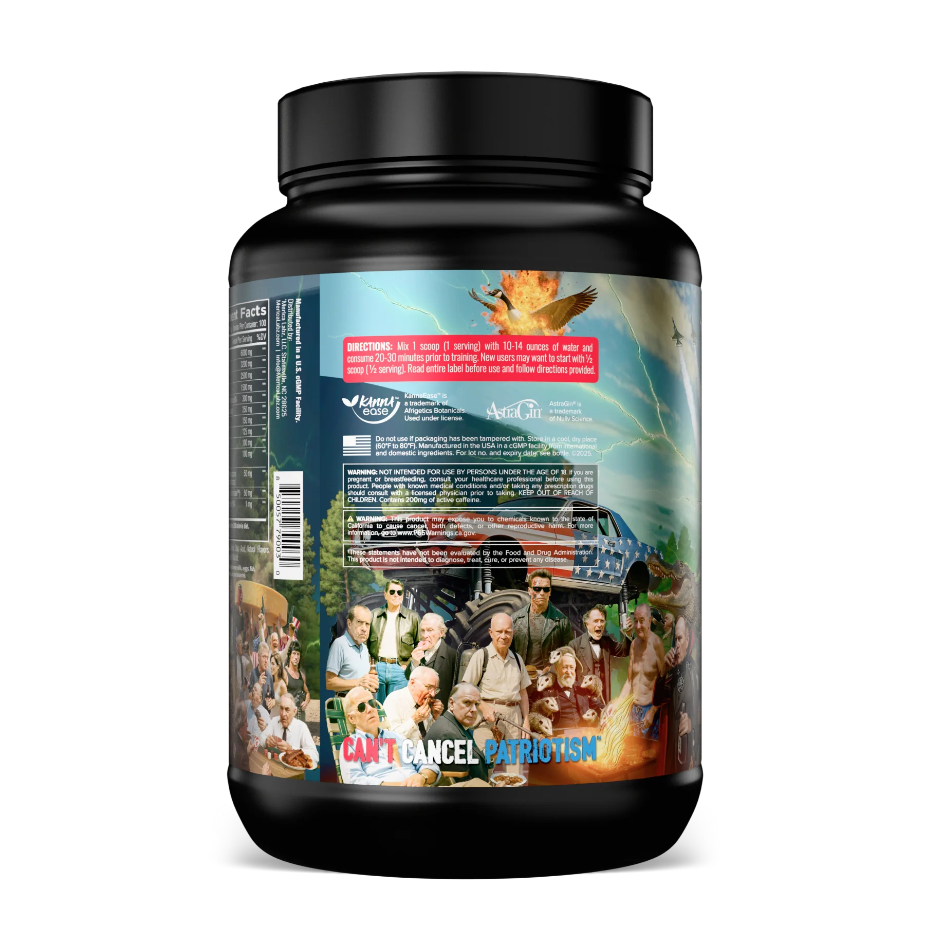 Merica Labz 1776 - Biggest Pre Workout 100 Servings  - Mann Nutrition