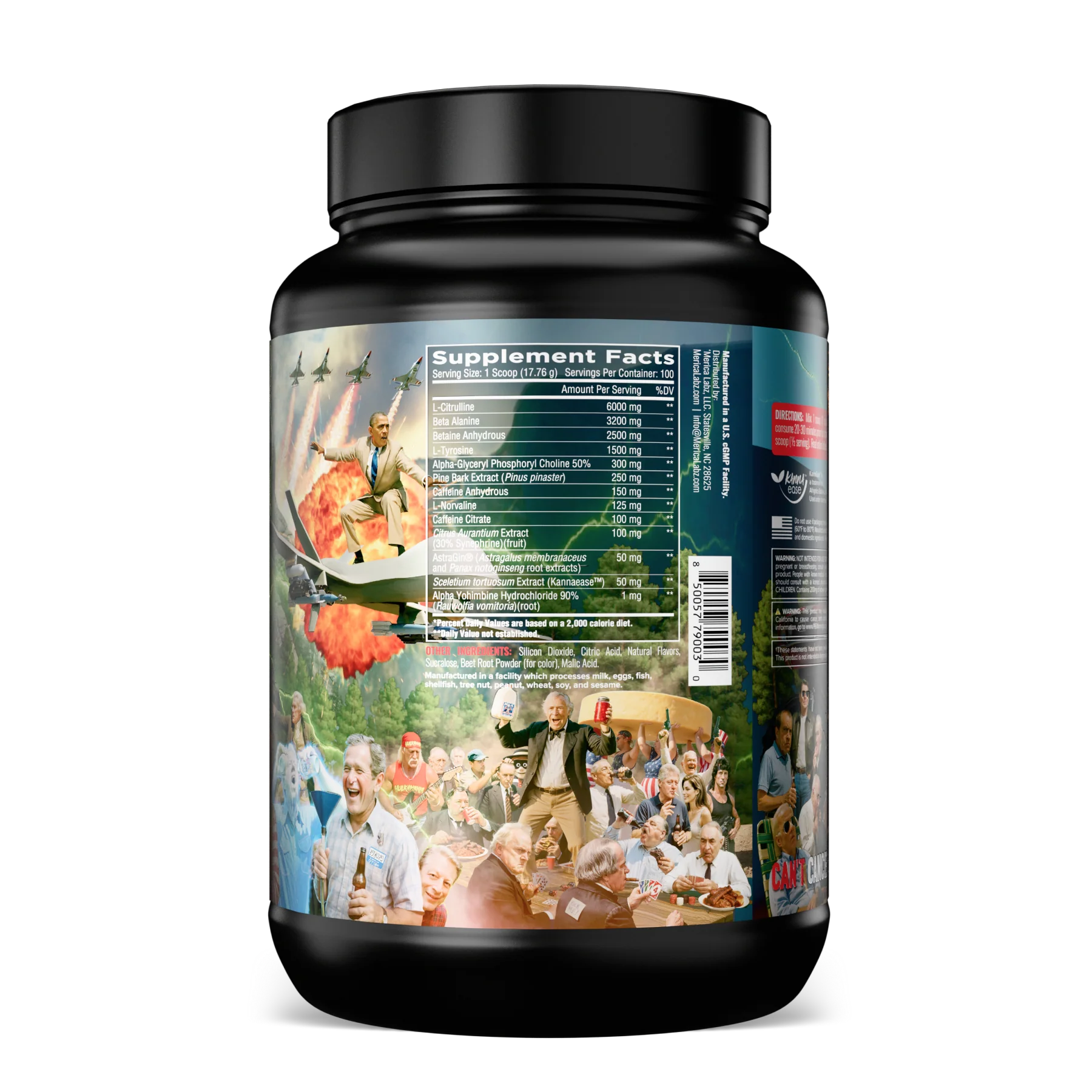 Merica Labz 1776 - Biggest Pre Workout 100 Servings  - Mann Nutrition