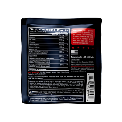 Merica Labz F-TYRANNY Pre Workout (Strawberry Lemonade) Sampler Pack - Mann Nutrition
