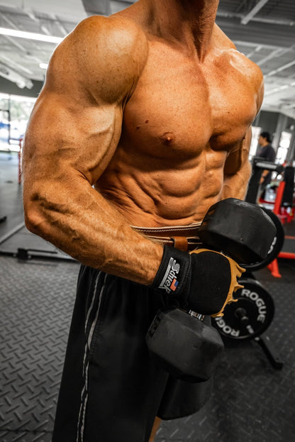 Model 425 Power Series Lifting Gloves with Wrist Wraps sku-52268234309928- Mann Nutrition