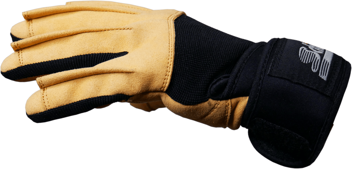 Model 425F Power Series Lifting Gloves with Wrist Wraps & Full Finger Protection sku-52268232671528- Mann Nutrition