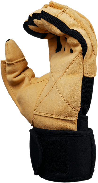 Model 425F Power Series Lifting Gloves with Wrist Wraps & Full Finger Protection sku-52268232671528- Mann Nutrition