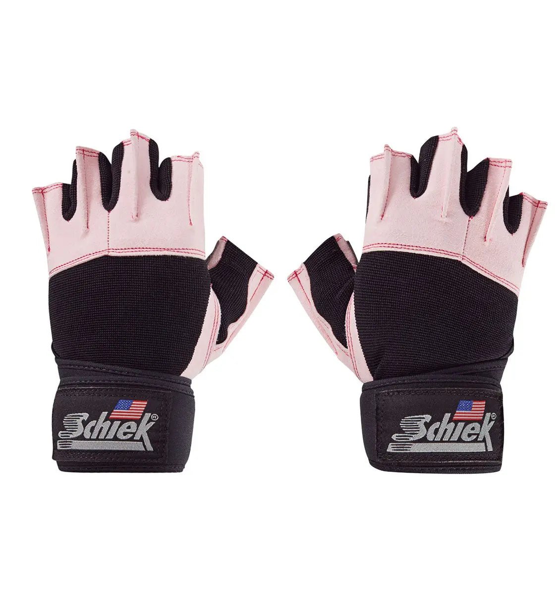 Model 540 Pink Platinum Series Lifting Gloves with Wrist Wraps sku-52268232868136- Mann Nutrition