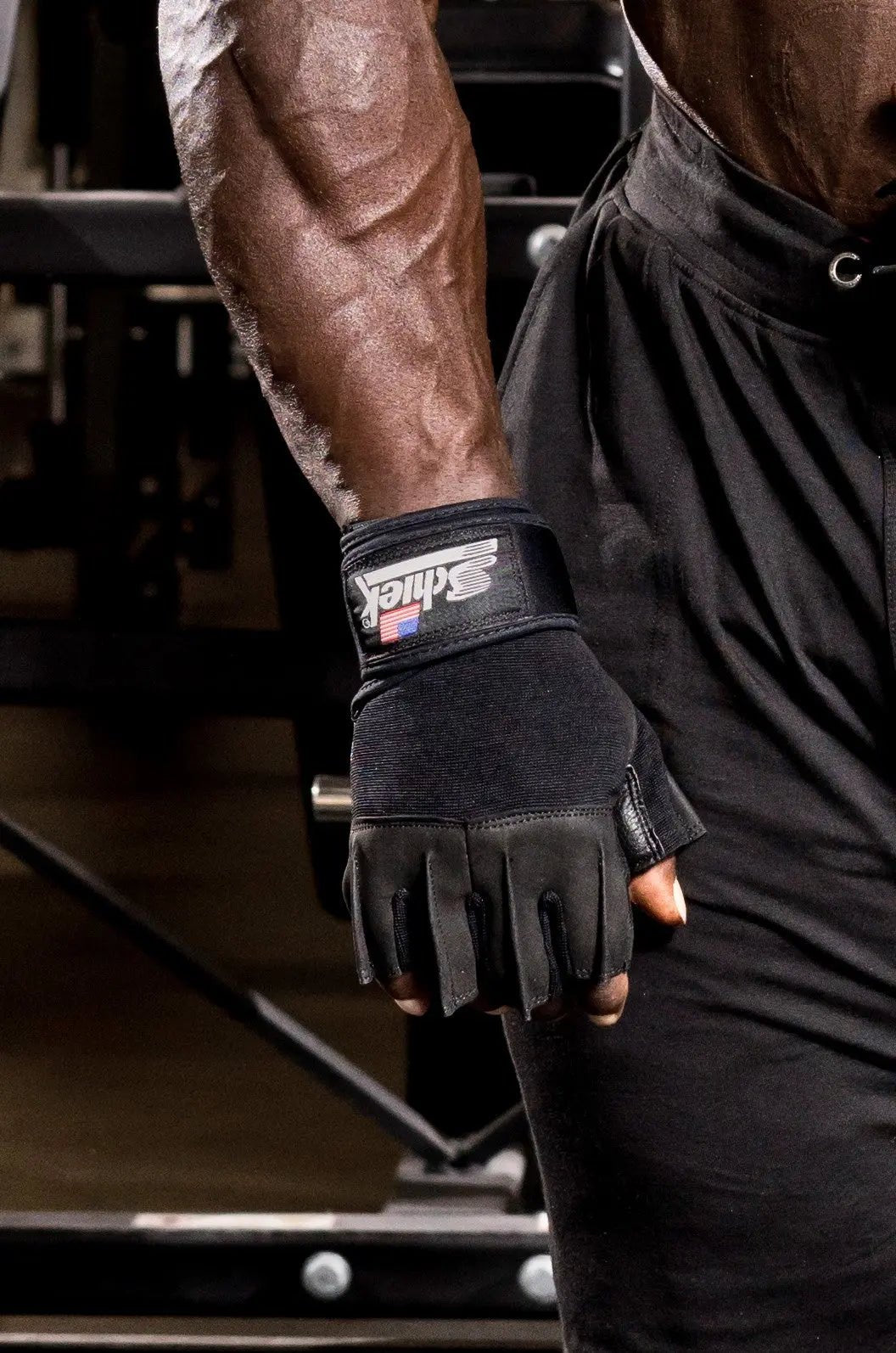 Model 540 Platinum Lifting Gloves with Wrist Wraps sku-52268235030824- Mann Nutrition