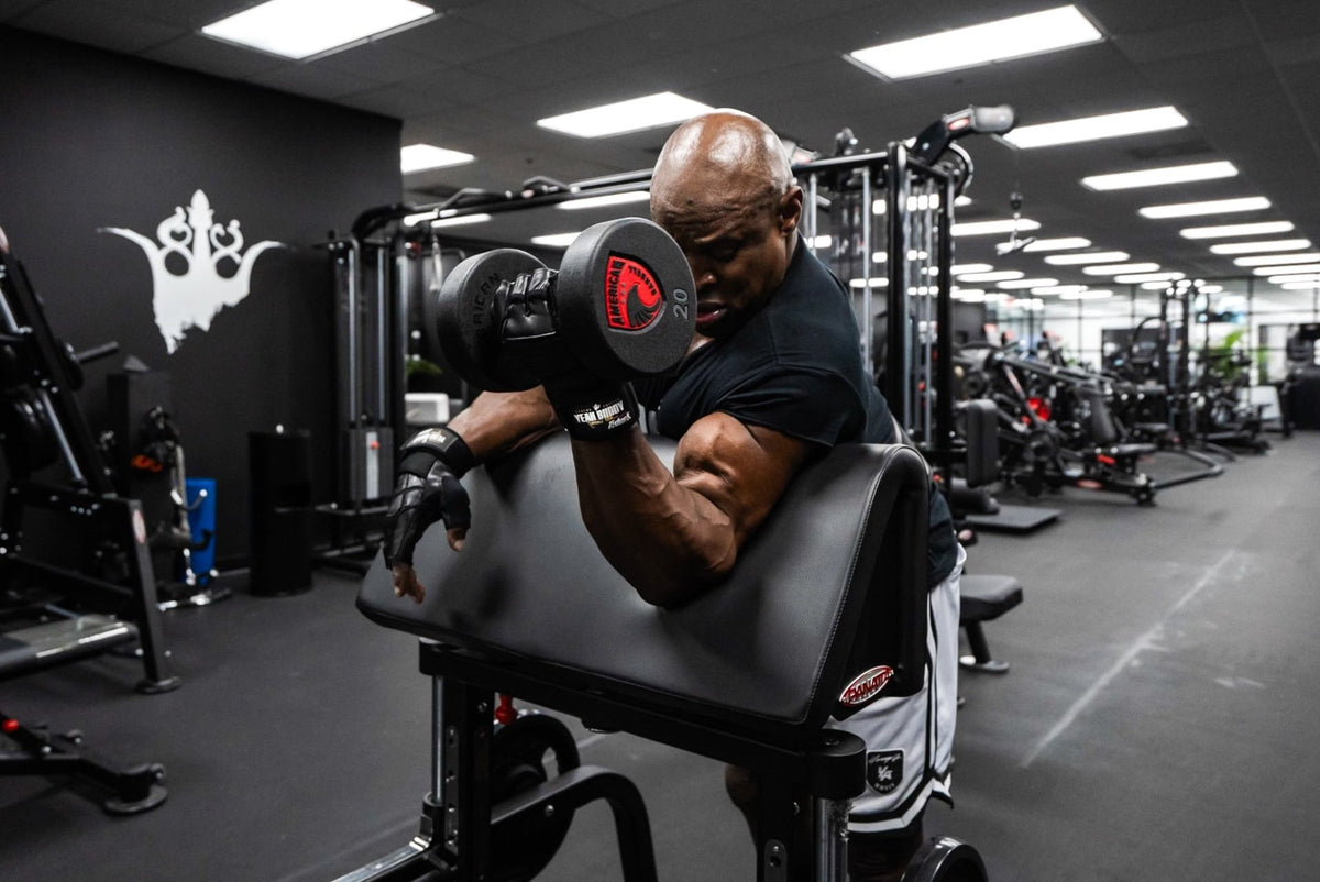 Model RCx8 Ronnie Coleman Yeah Buddy Signature Series Lifting Gloves sku-52268263375144- Mann Nutrition