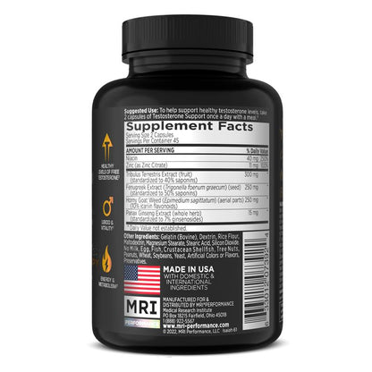 MRI Performance Men’s Vitality Support Supplement (90 Count) MRI018- Mann Nutrition