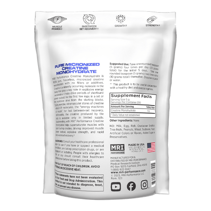 MRI Performance Micronized Creatine Monohydrate MRI026- Mann Nutrition