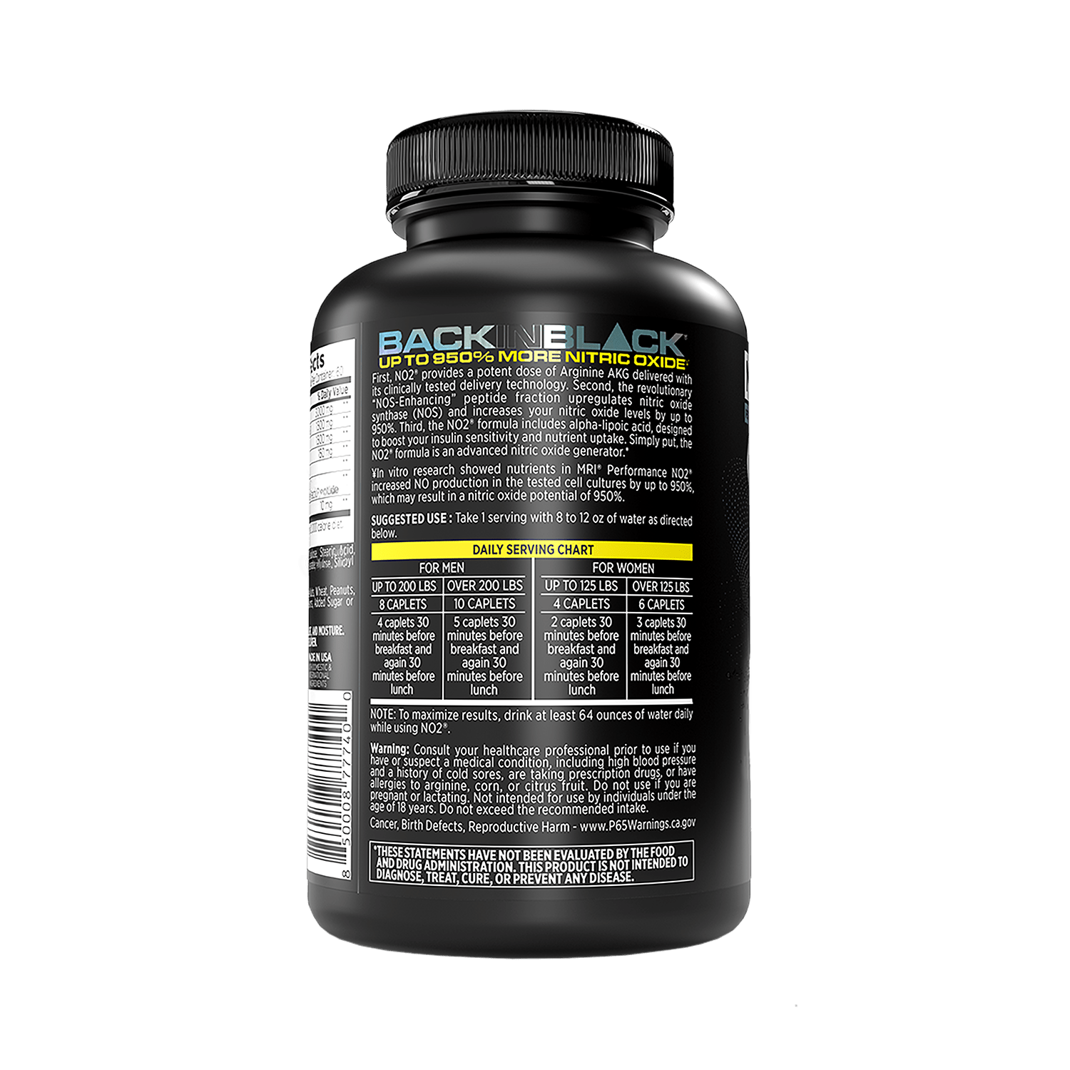 MRI Performance NO2 Nitric Oxide Original Formula MRI021- Mann Nutrition