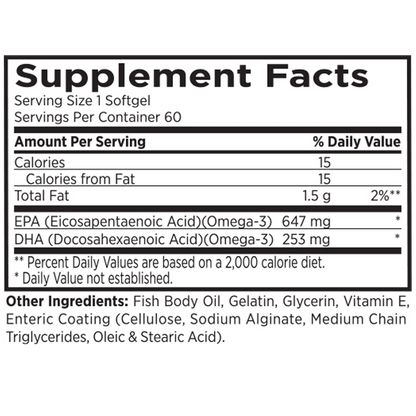 MRI Performance Omega 3 (60 Count) MRI020- Mann Nutrition