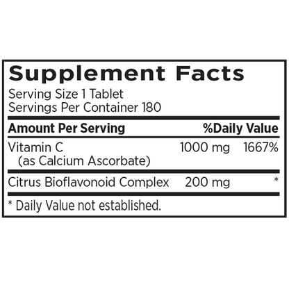MRI Performance Vitamin C (180 Count) MRI019- Mann Nutrition