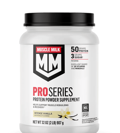 Muscle Milk Pro Series Protein Powder 2 lb - Intense Vanilla - Mann Nutrition