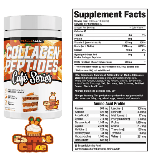 Muscle Sport Collagen Peptides Cafe Series - Mann Nutrition